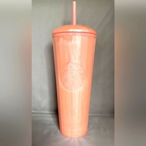 Starbucks Pink Marble Dome Tumbler